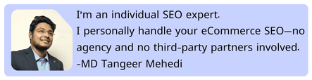 Individual eCommerce SEO Expert